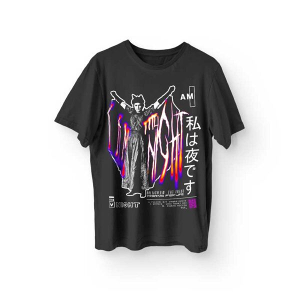 Camiseta I am the night oversize