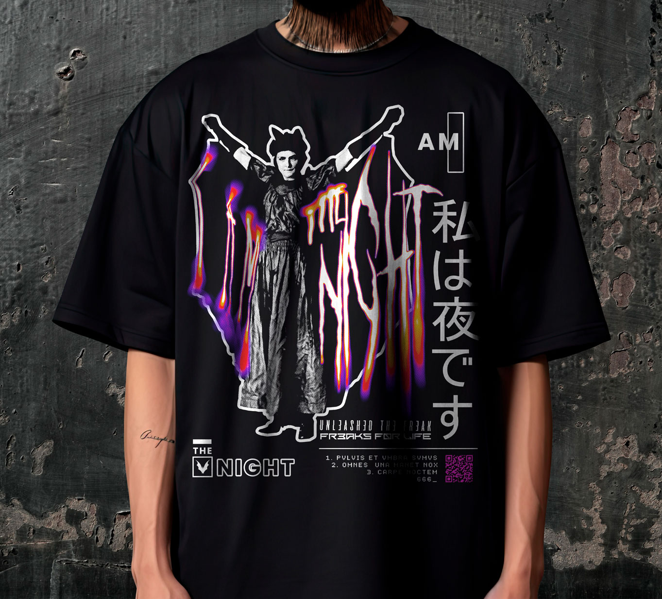 Tshirt I AM THE NIGHT - CAMISETA OVERSIZE - Imagen 3