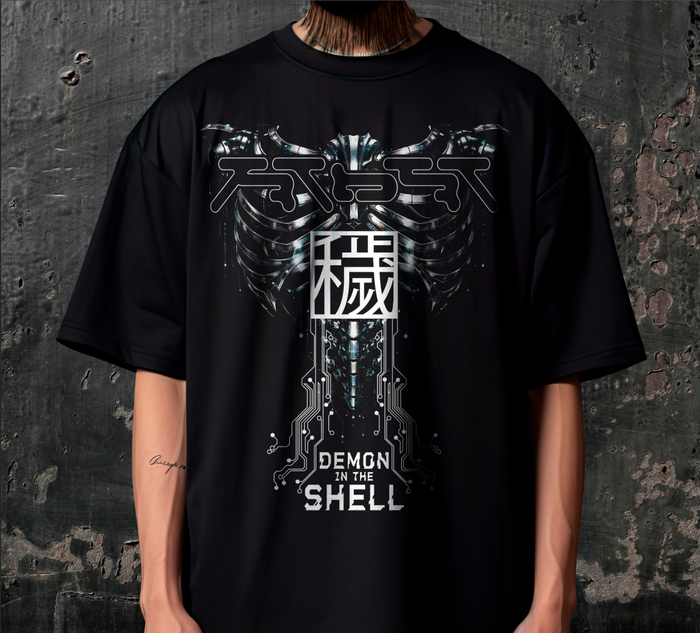 Tshirt TECHNO SATANIST FUTURIST DIVISION TEES