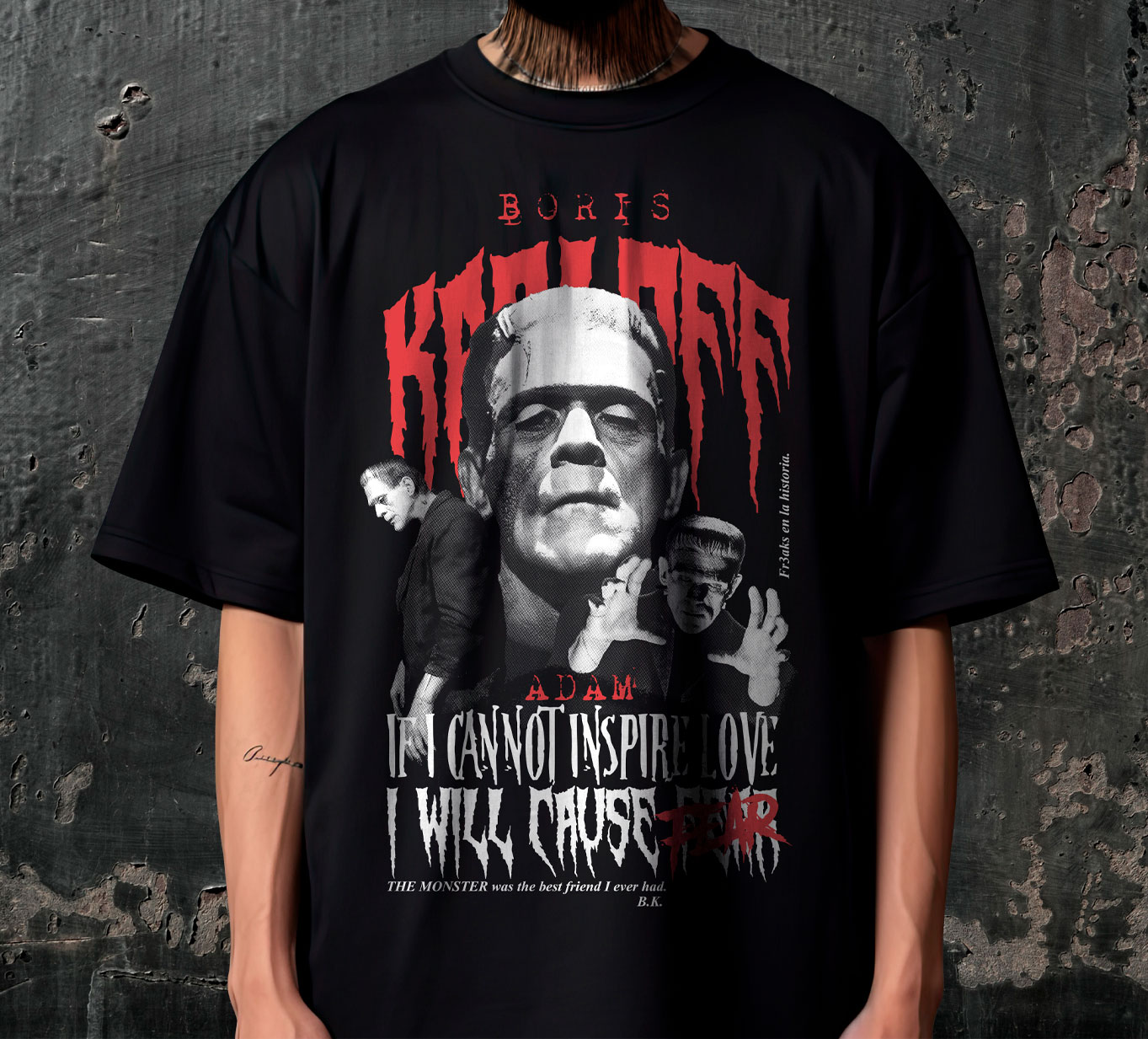 Tshirt BORIS KARLOFF GOTHIC TEES - Imagen 2