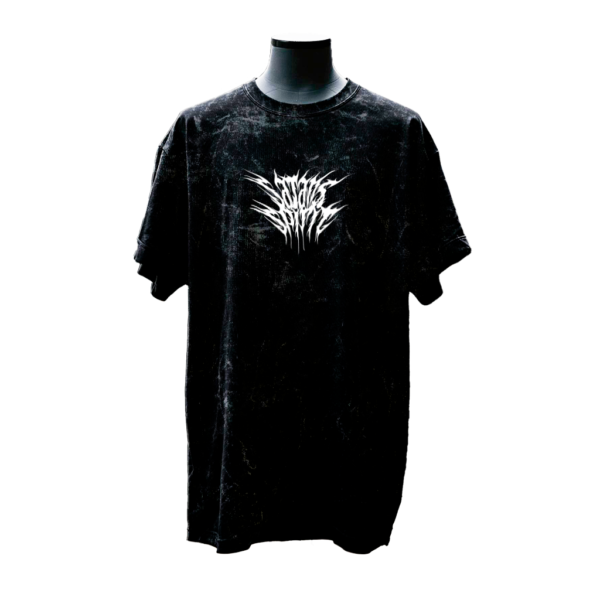 Black acid wash streetwear front