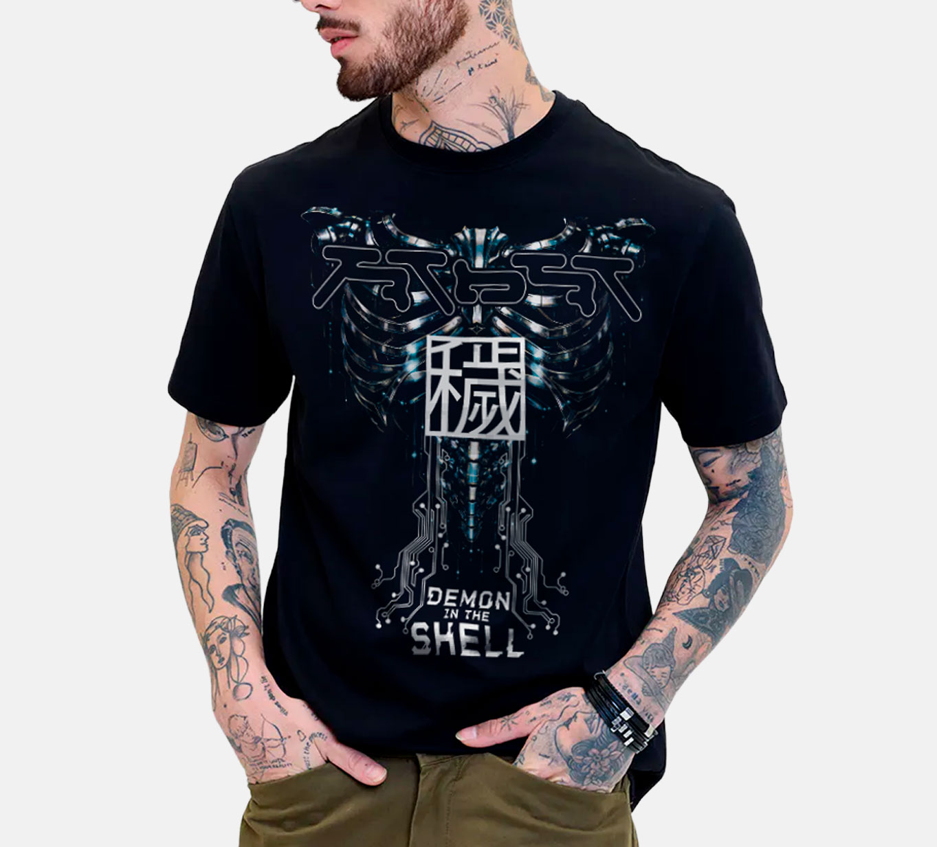 Tshirt TECHNO SATANIST FUTURIST DIVISION TEES - Imagen 3